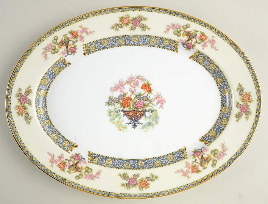 Aphrodite 13" Oval Serving Platter by Noritake-1