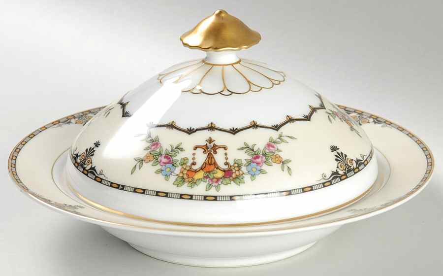Apollo Round Covered Butter by Noritake-1