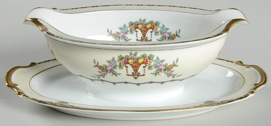Apollo Gravy Boat with Attached Underplate by Noritake-1