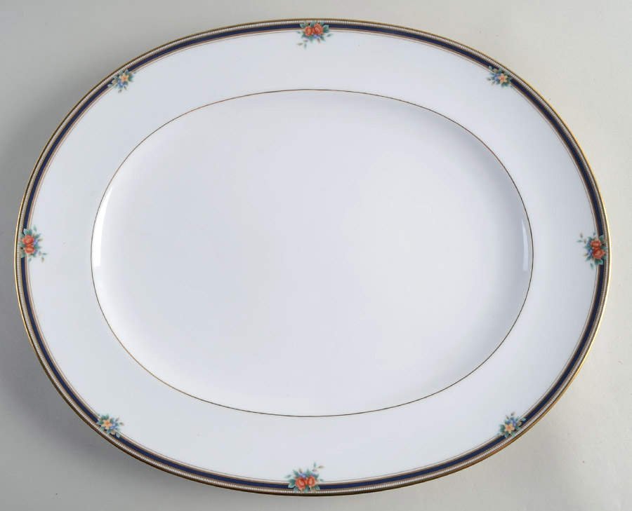 April Poem 15" Oval Serving Platter by Noritake-1