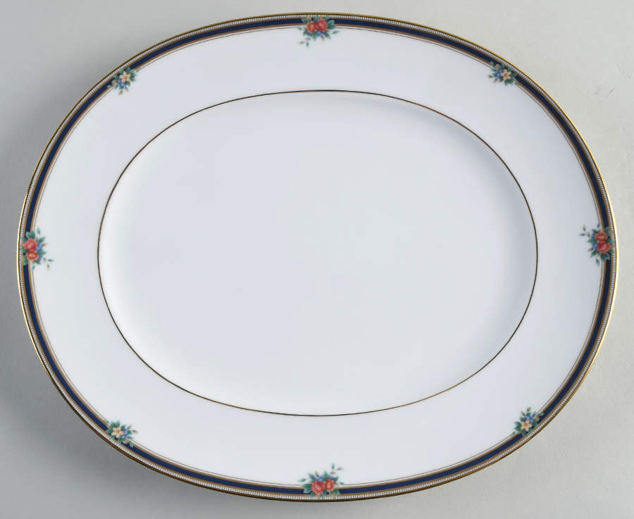 April Poem 13" Oval Serving Platter by Noritake-1