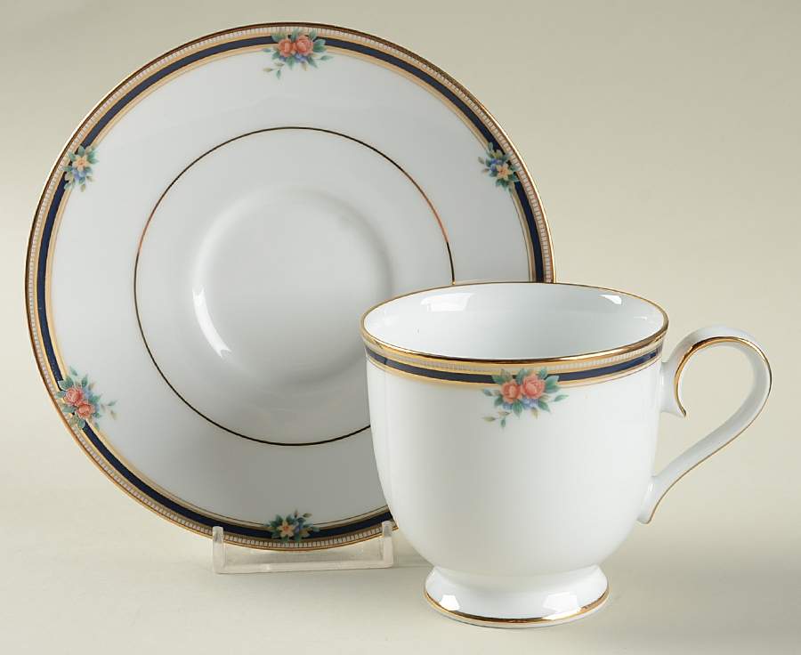 April Poem Footed Cup & Saucer Set by Noritake-1