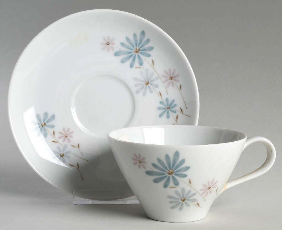 April Flat Cup & Saucer Set by Noritake-1