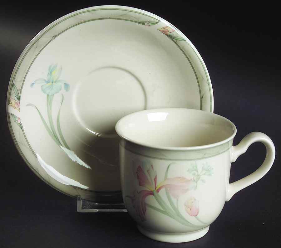 April Sky Footed Cup & Saucer Set by Noritake-1