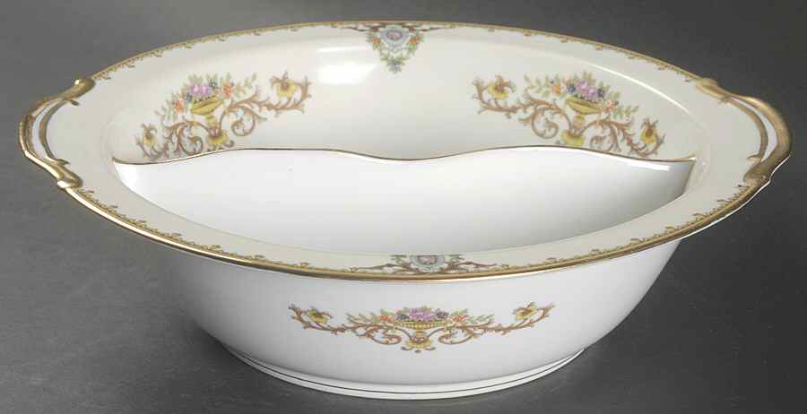 Arabella Round Divided Vegetable Bowl by Noritake-1