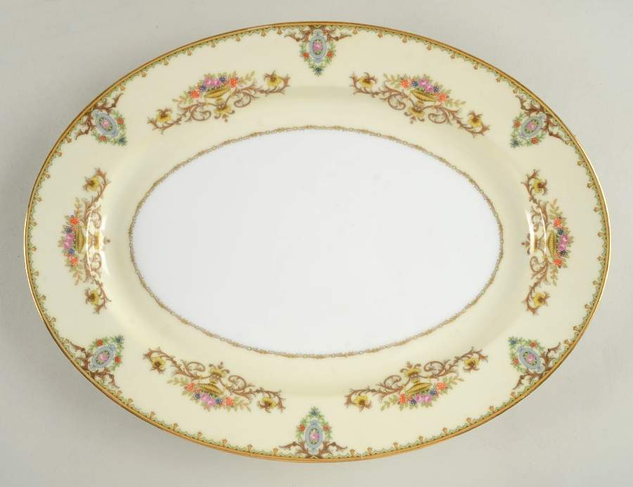 Arabella 13" Oval Serving Platter by Noritake-1