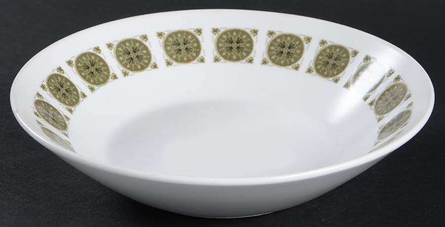 Arabesque Dark Green Coupe Soup Bowl by Noritake-1