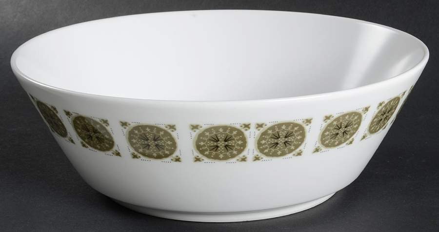 Arabesque Dark Green 8" Round Vegetable Bowl by Noritake-1