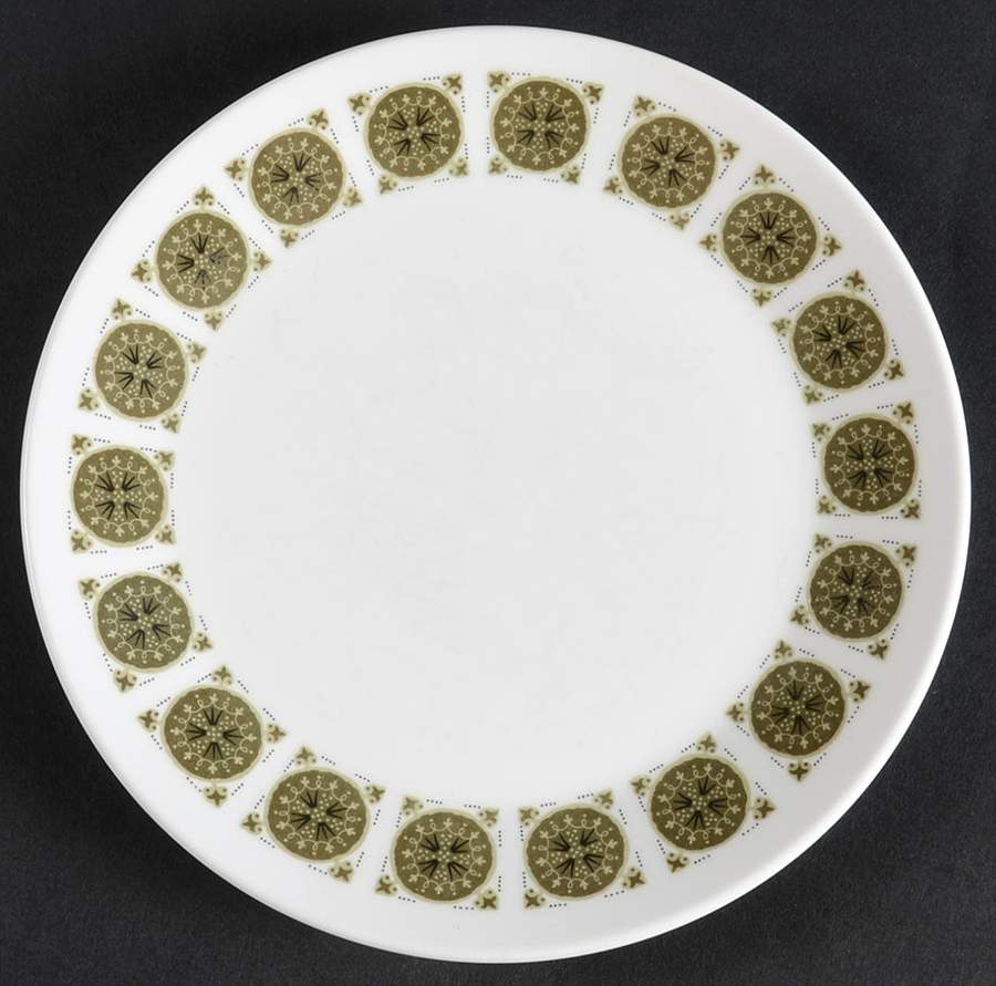 Arabesque Dark Green Bread & Butter Plate by Noritake-1
