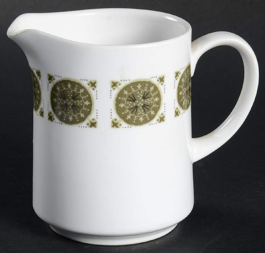 Arabesque Dark Green Creamer by Noritake-1