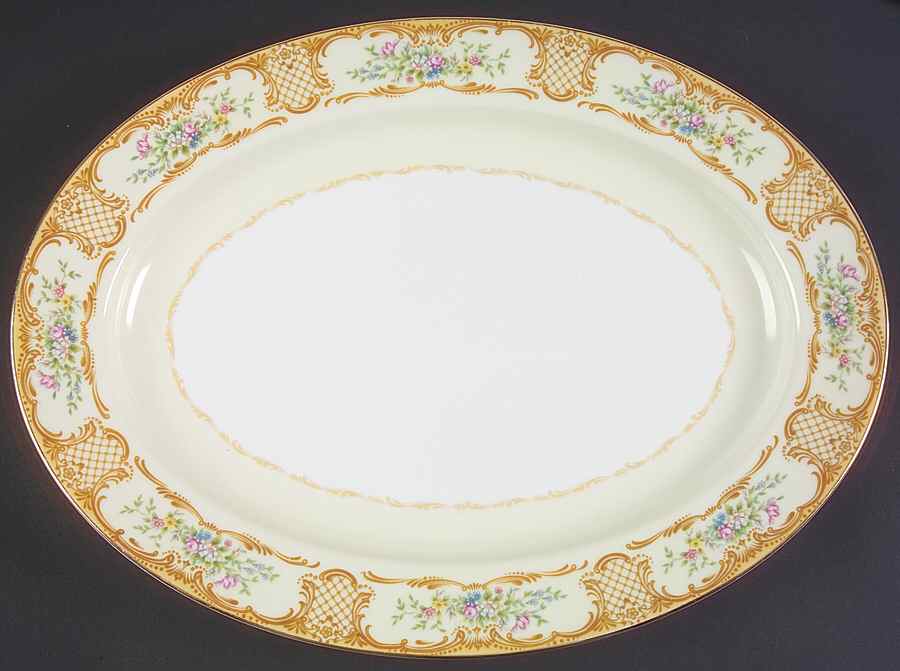 Arabis 16" Oval Serving Platter by Noritake-1