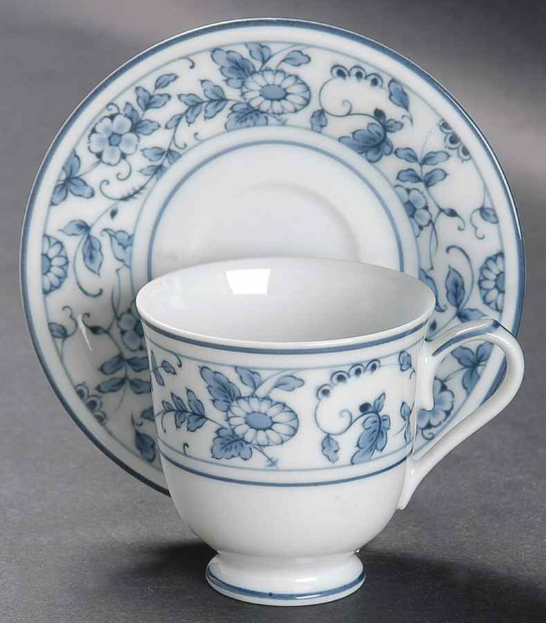 Arcadia Footed Demitasse Cup & Saucer Set by Noritake-1