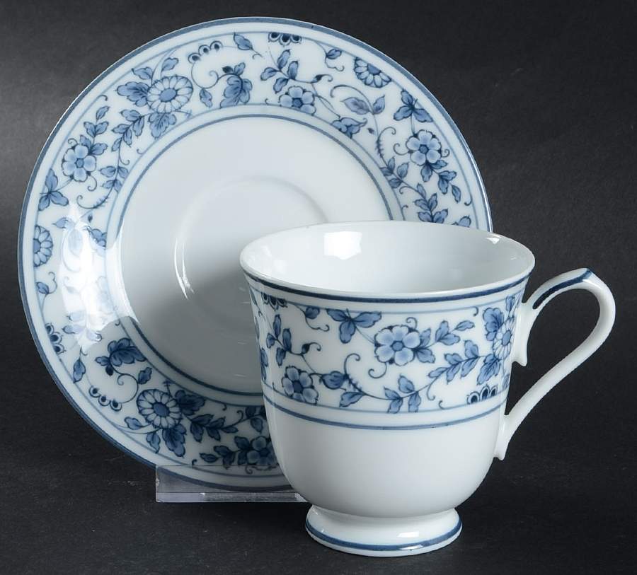 Arcadia Footed Cup & Saucer Set by Noritake-1