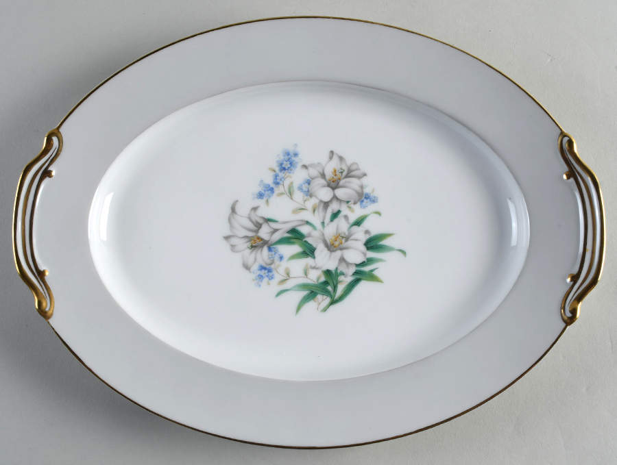 Arcadia 11" Oval Serving Platter by Noritake-1
