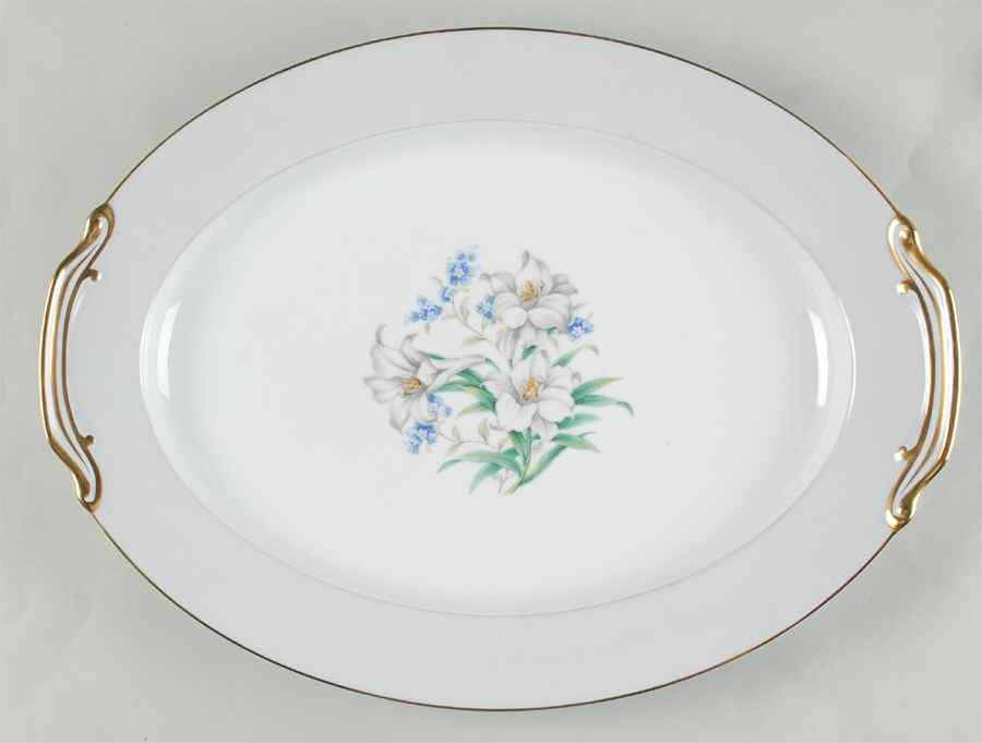 Arcadia 16" Oval Serving Platter by Noritake-1