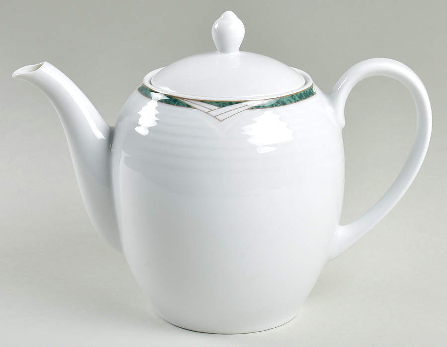 Arctic Green Tea/Coffee Pot & Lid by Noritake-1