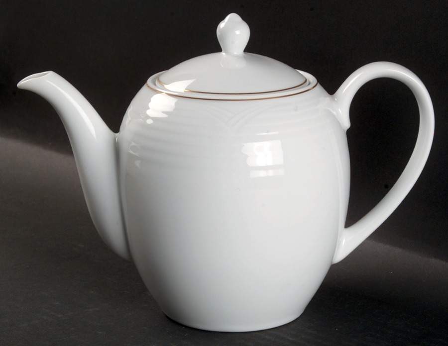 Arctic Gold Tea/Coffee Pot & Lid by Noritake-1