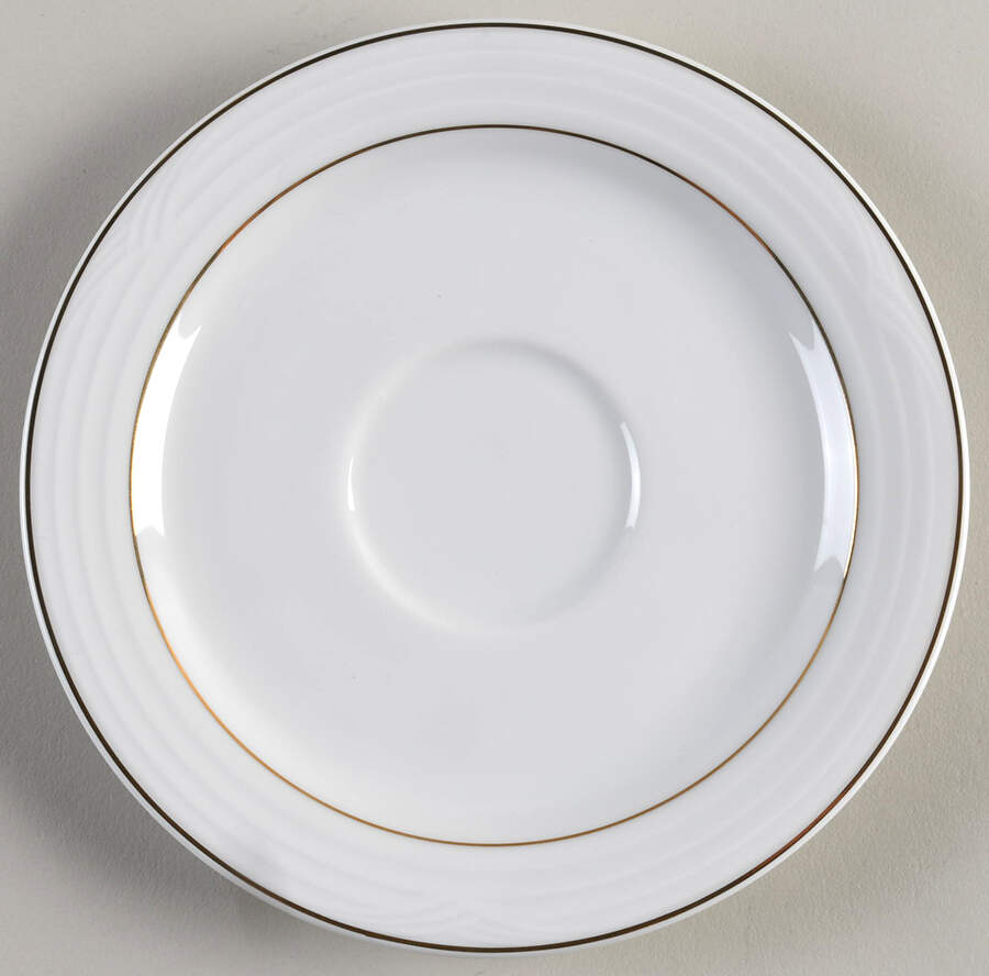 Arctic Gold Saucer for Flat Cup by Noritake-1