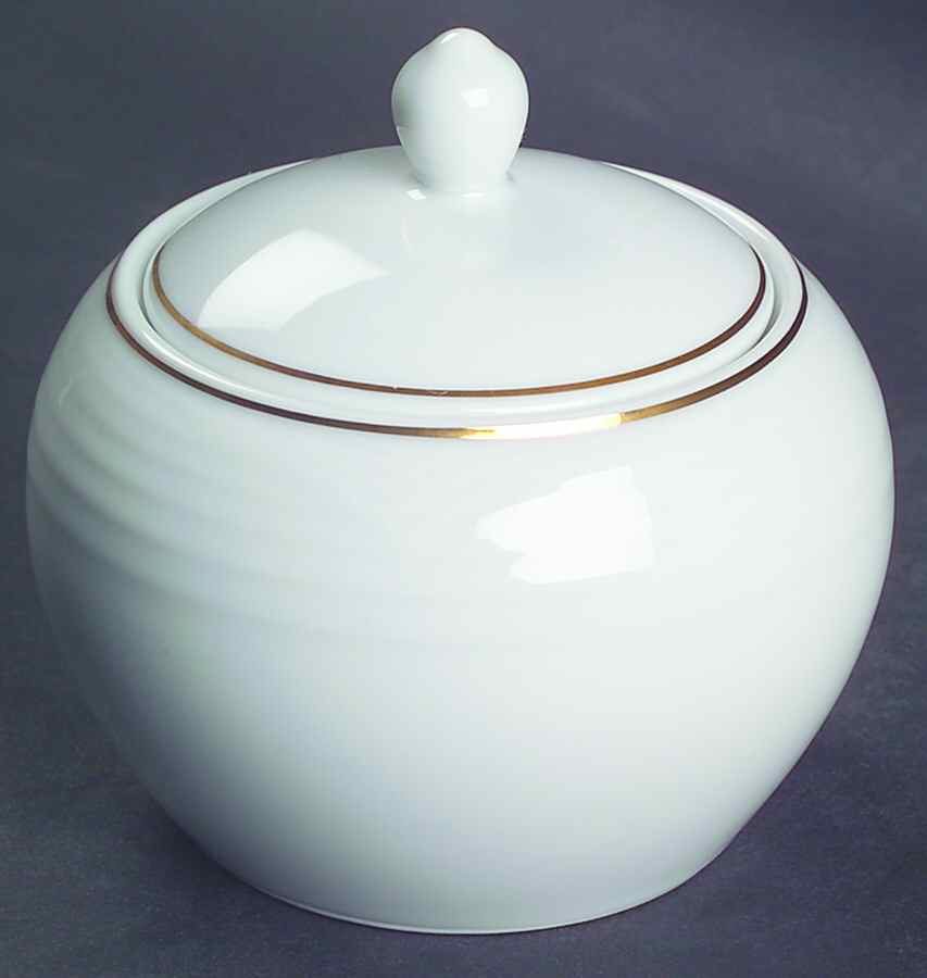 Arctic Gold Sugar Bowl & Lid by Noritake-1