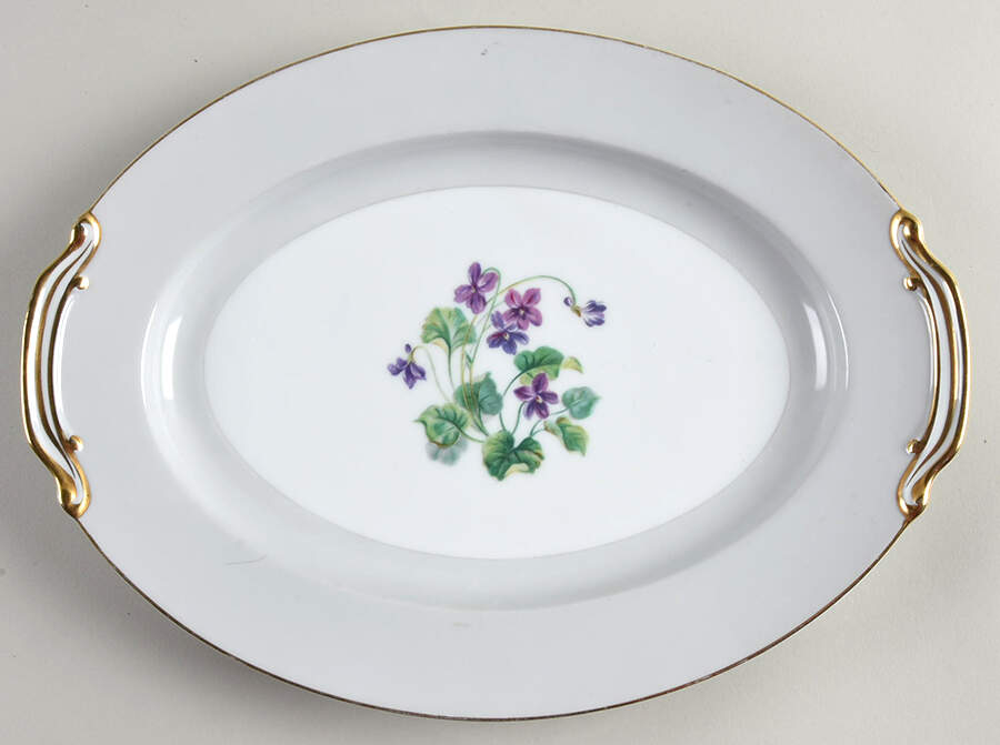Arcola 11" Oval Serving Platter by Noritake-1