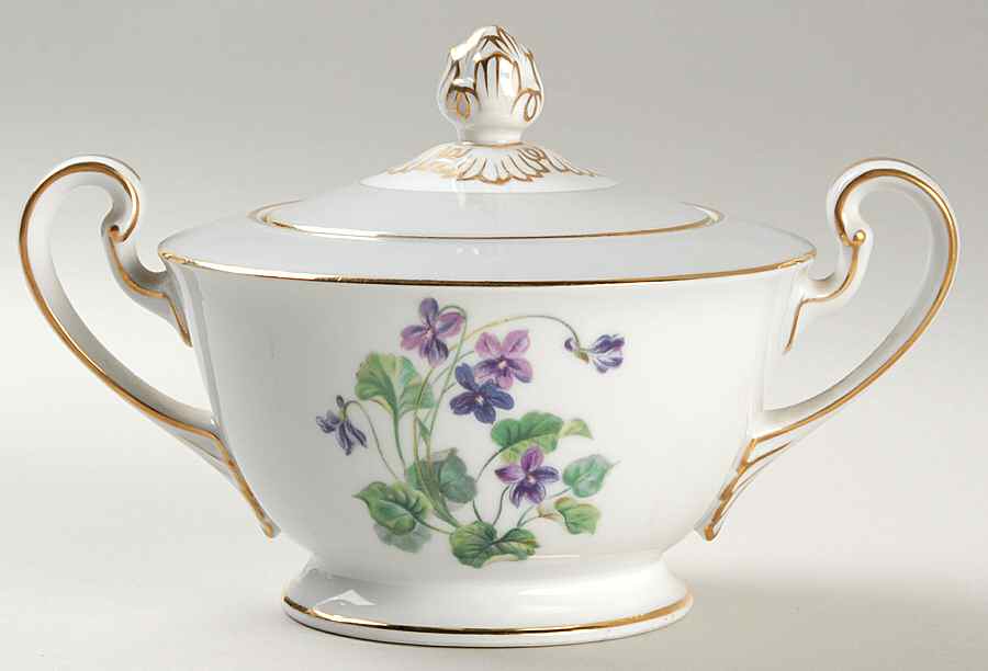Arcola Sugar Bowl & Lid by Noritake-1
