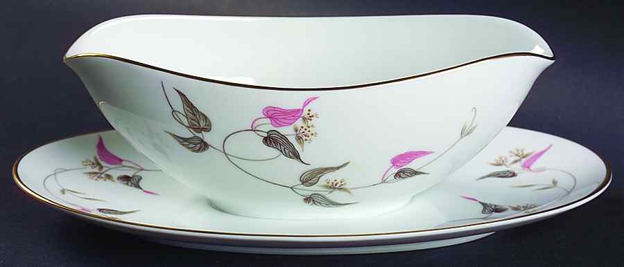 Arden Gravy Boat with Attached Underplate by Noritake-1