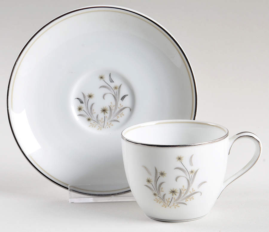 Ardis Flat Demitasse Cup & Saucer Set by Noritake-1