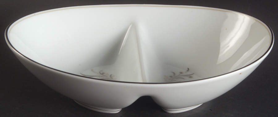 Ardis 10" Oval Divided Vegetable Bowl by Noritake-1