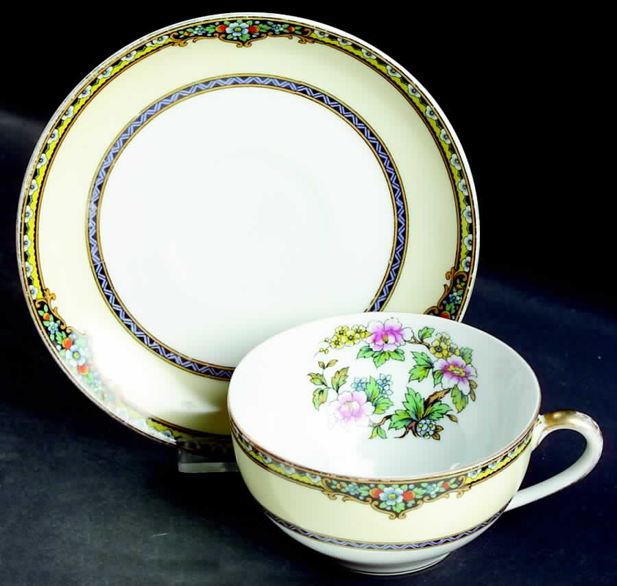 Argosy Flat Cup & Saucer Set by Noritake-1