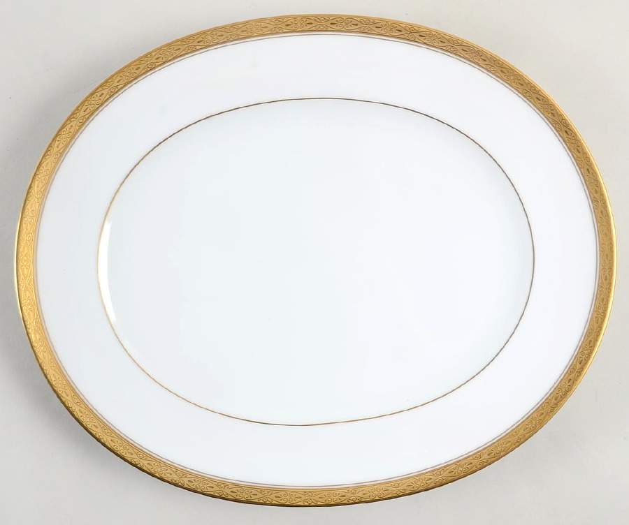 Aristocrat Gold 13" Oval Serving Platter by Noritake-1