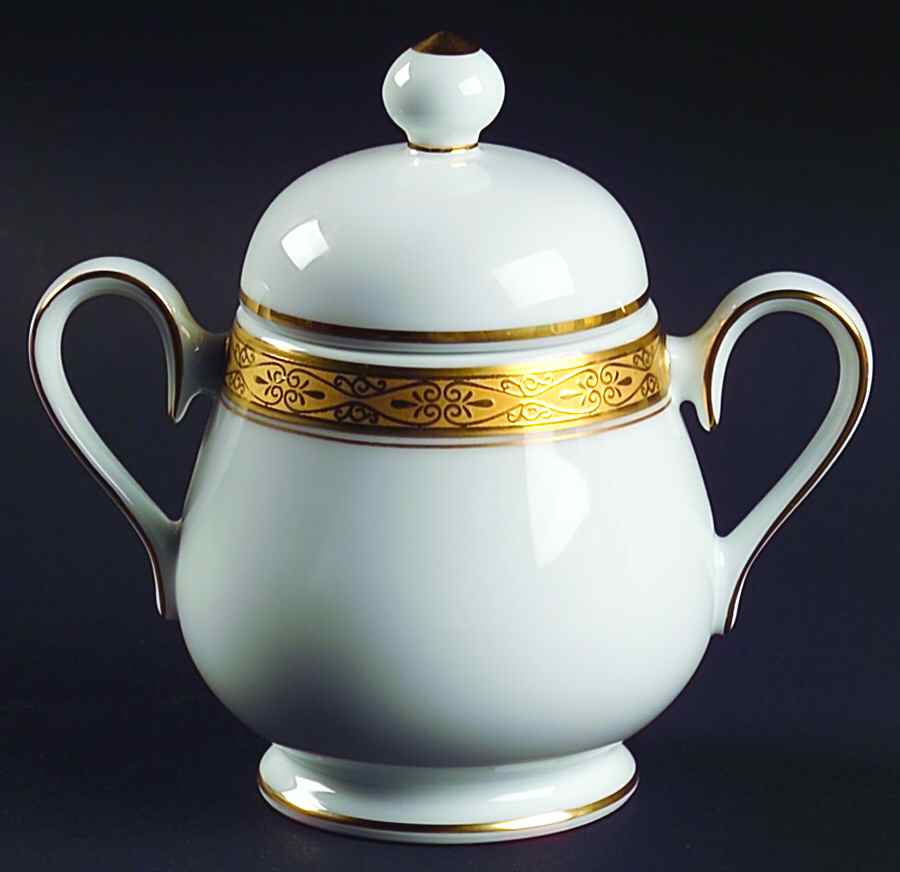 Aristocrat Gold Sugar Bowl & Lid by Noritake-1