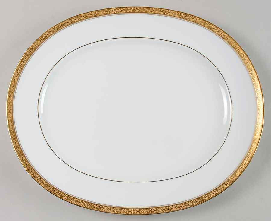 Aristocrat Gold 15" Oval Serving Platter by Noritake-1