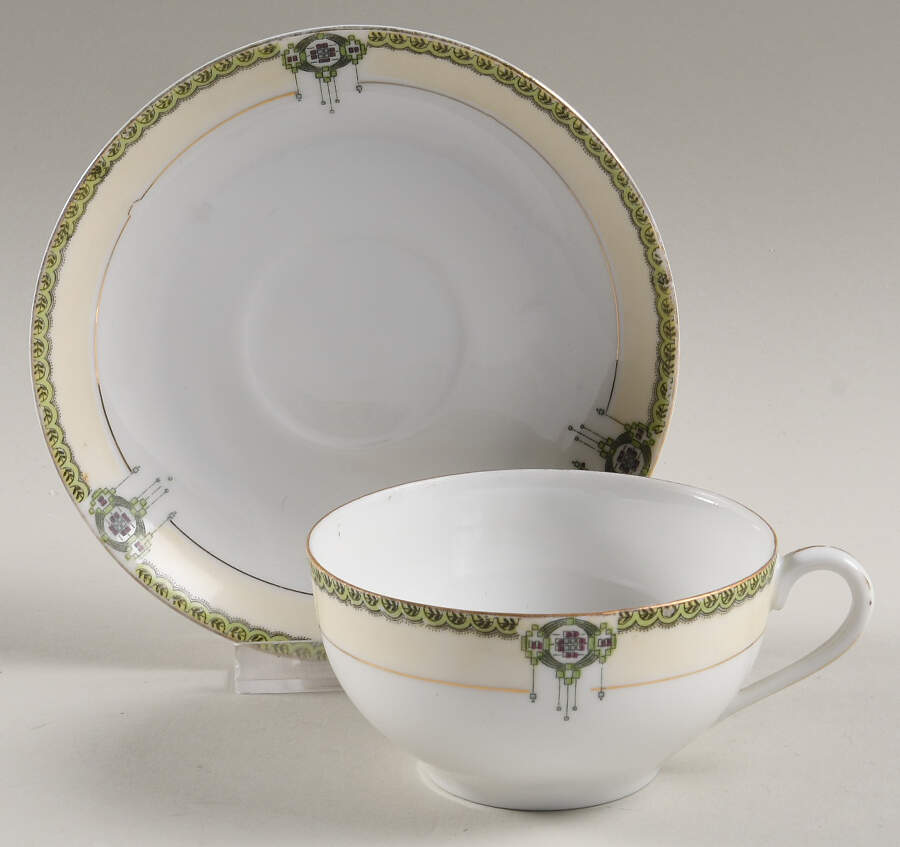 Argonne Flat Cup & Saucer Set by Noritake-1