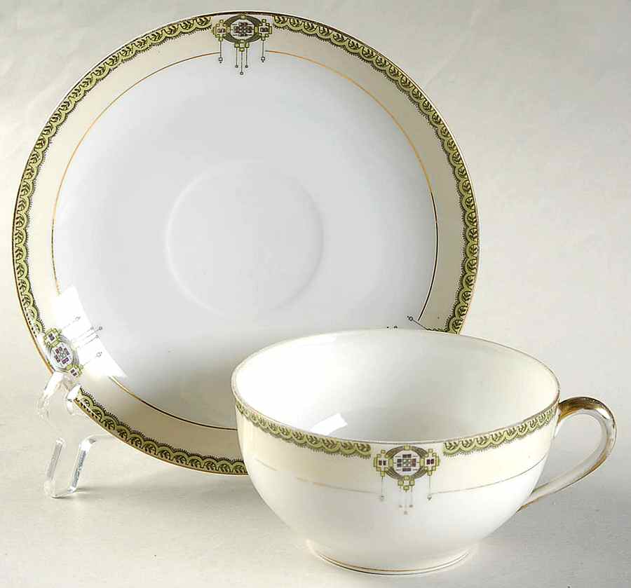 Argonne Flat Cup & Saucer Set by Noritake-1