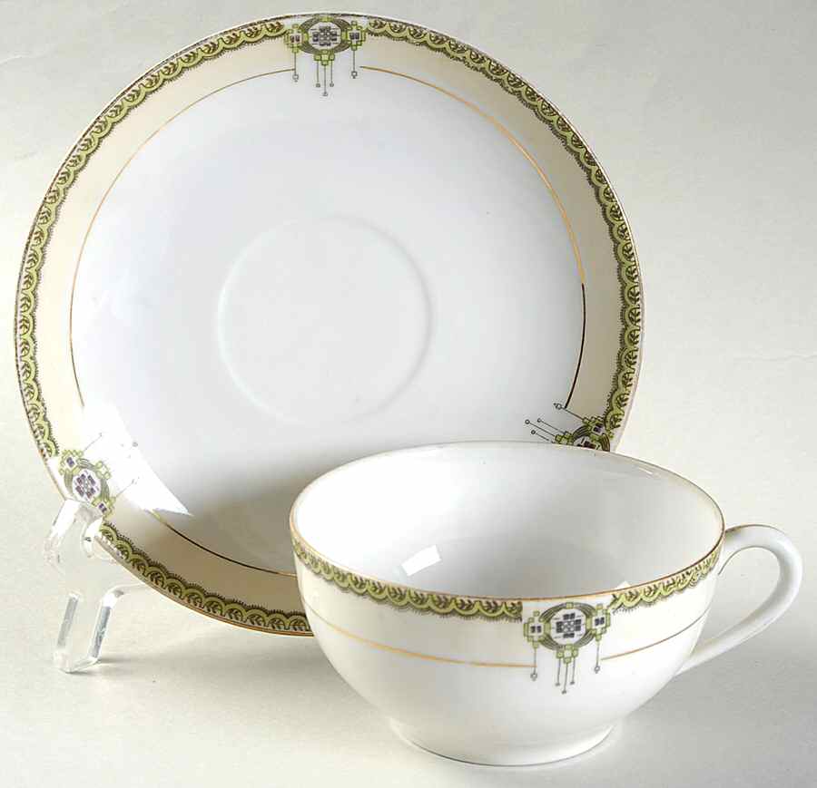 Argonne Flat Cup & Saucer Set by Noritake-1