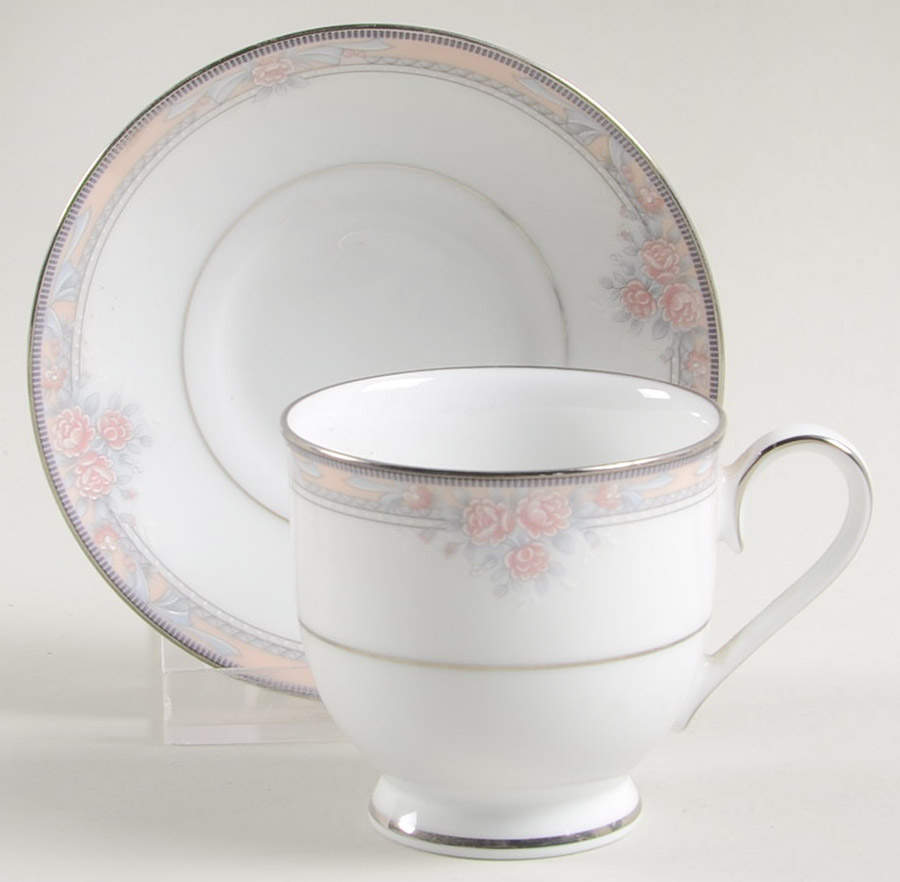 Arlington Heights Footed Demitasse Cup & Saucer Set by Noritake-1