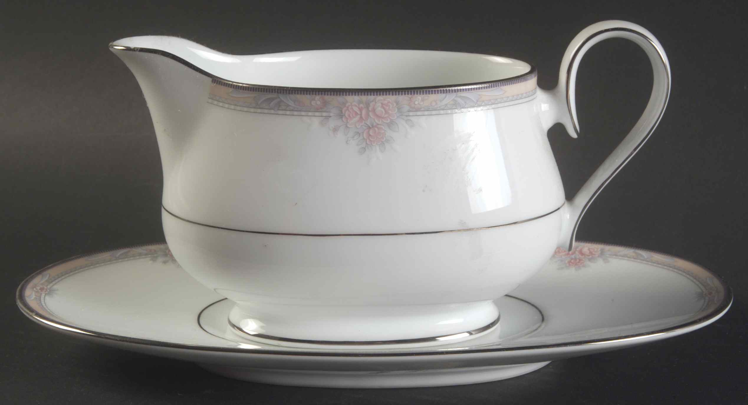Arlington Heights Gravy Boat & Underplate by Noritake-1