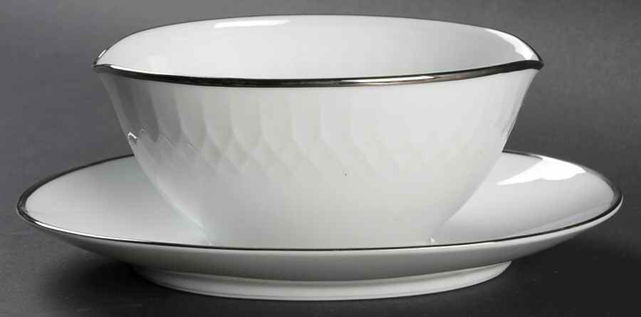 Ariana Gravy Boat with Attached Underplate by Noritake-1