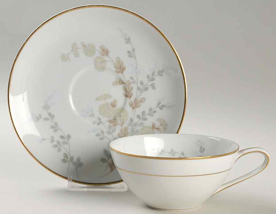 Arielle Flat Cup & Saucer Set by Noritake-1
