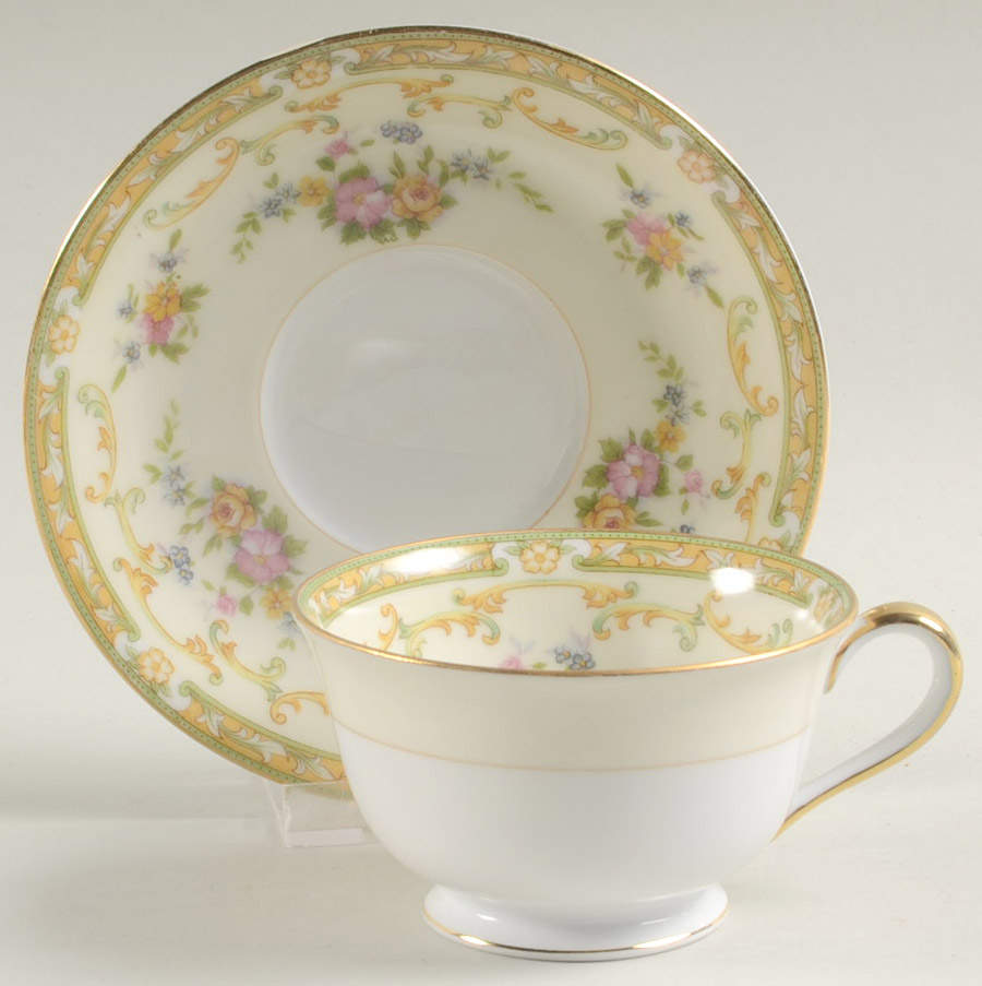 Arlene Footed Cup & Saucer Set by Noritake-1