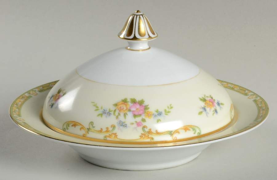 Arlene Round Covered Butter by Noritake-1
