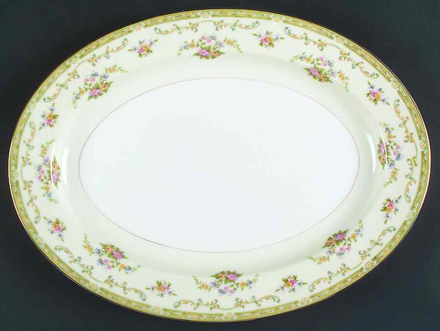 Arlene 16" Oval Serving Platter by Noritake-1