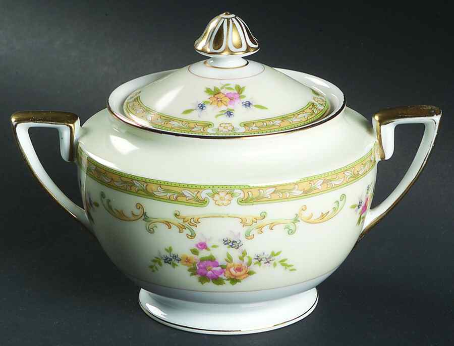 Arlene Sugar Bowl & Lid by Noritake-1