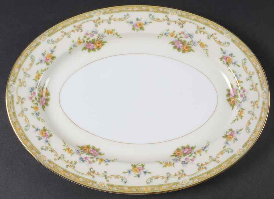 Arlene 11" Oval Serving Platter by Noritake-1