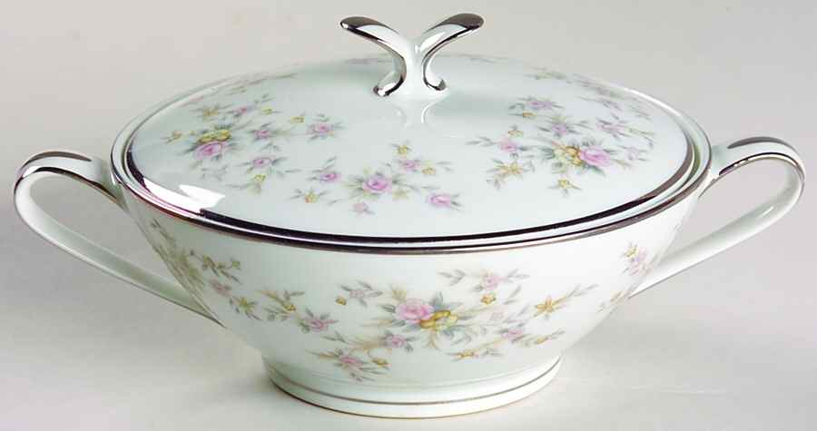 Arlene Sugar Bowl & Lid by Noritake-1