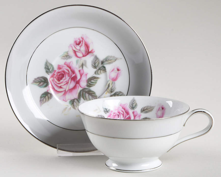 Arlington Footed Cup & Saucer Set by Noritake-1