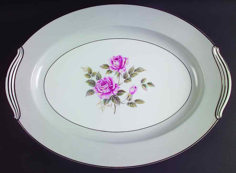 Arlington 16" Oval Serving Platter by Noritake-1
