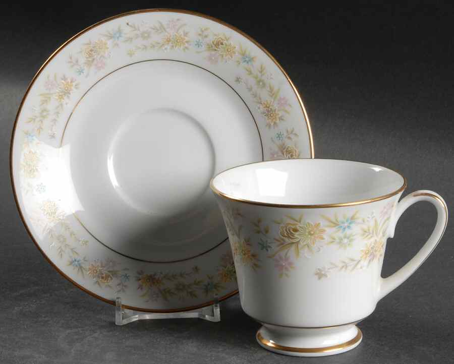 Arlington Footed Cup & Saucer Set by Noritake-1