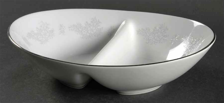 Armand 10" Oval Divided Vegetable Bowl by Noritake-1