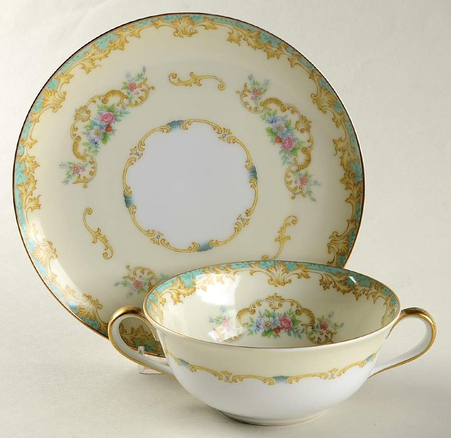 Arnaud Flat Cream Soup Bowl & Saucer Set by Noritake-1